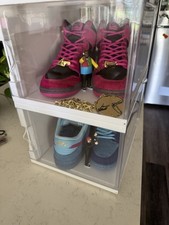 LOTE Nike Run The Jewels Dunk SB/LED Displ Boxes/Hzmt Traje/Figuras de Acción/Cadena Dorada