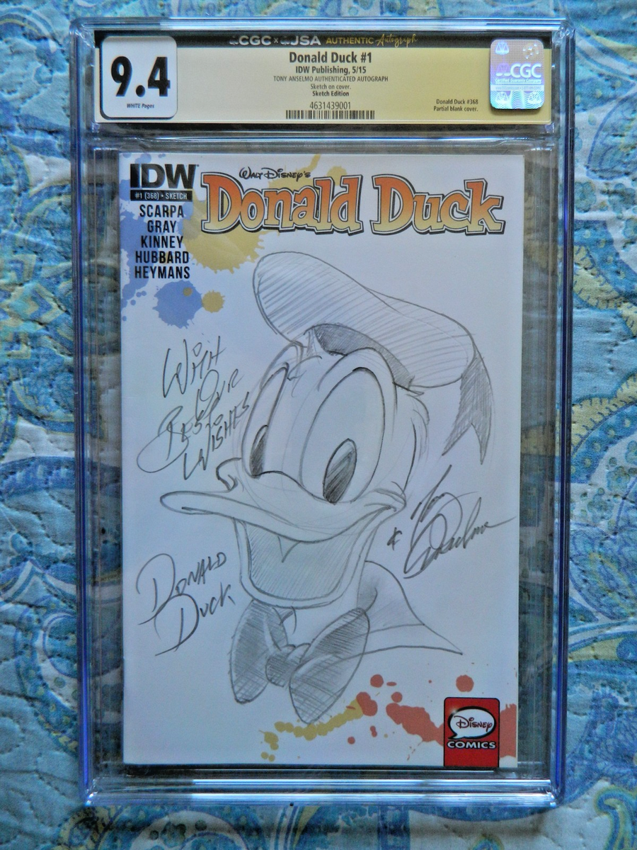 Walt Disney Donald Duck #1 IDW Publishing Sketch Edition Tony