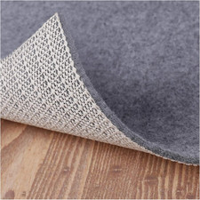 Non Slip Rug Pad Grippers - 9X12 Ft, 1/8" Thick, Felt  Rubber Double Layers A