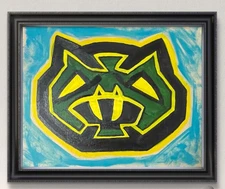 Abstract Expressionism Original Art Viper 11x14 Canvas Design Home Art