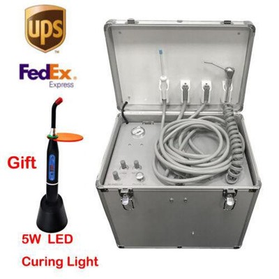 Dental Mobile Case Delivery Unit Air Compressor 3Way-Springe 4Hole 130L/min CE