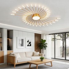 Flush Mount Lamp Lighting Fixture LED Modern Living Room Ceiling Light