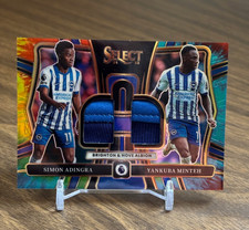 Simon Adingra Yankuba Minteh 2024-25 Panini Select Dual Patch Tie-Dye Prizm /25