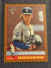 2025 Topps Heritage - Justin Wrobleski #319 Color of the Year /76 (RC) Dodgers