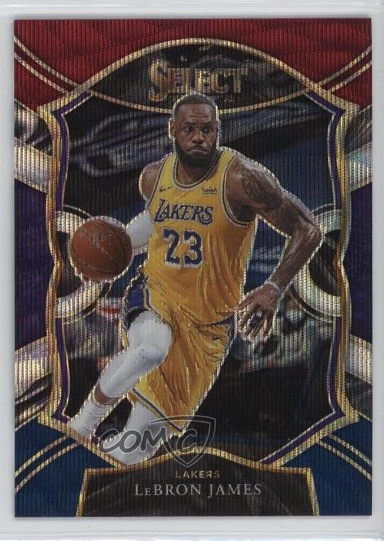 2020-21 Panini Select Concourse Tri-Color Prizm LeBron James #23 jg5