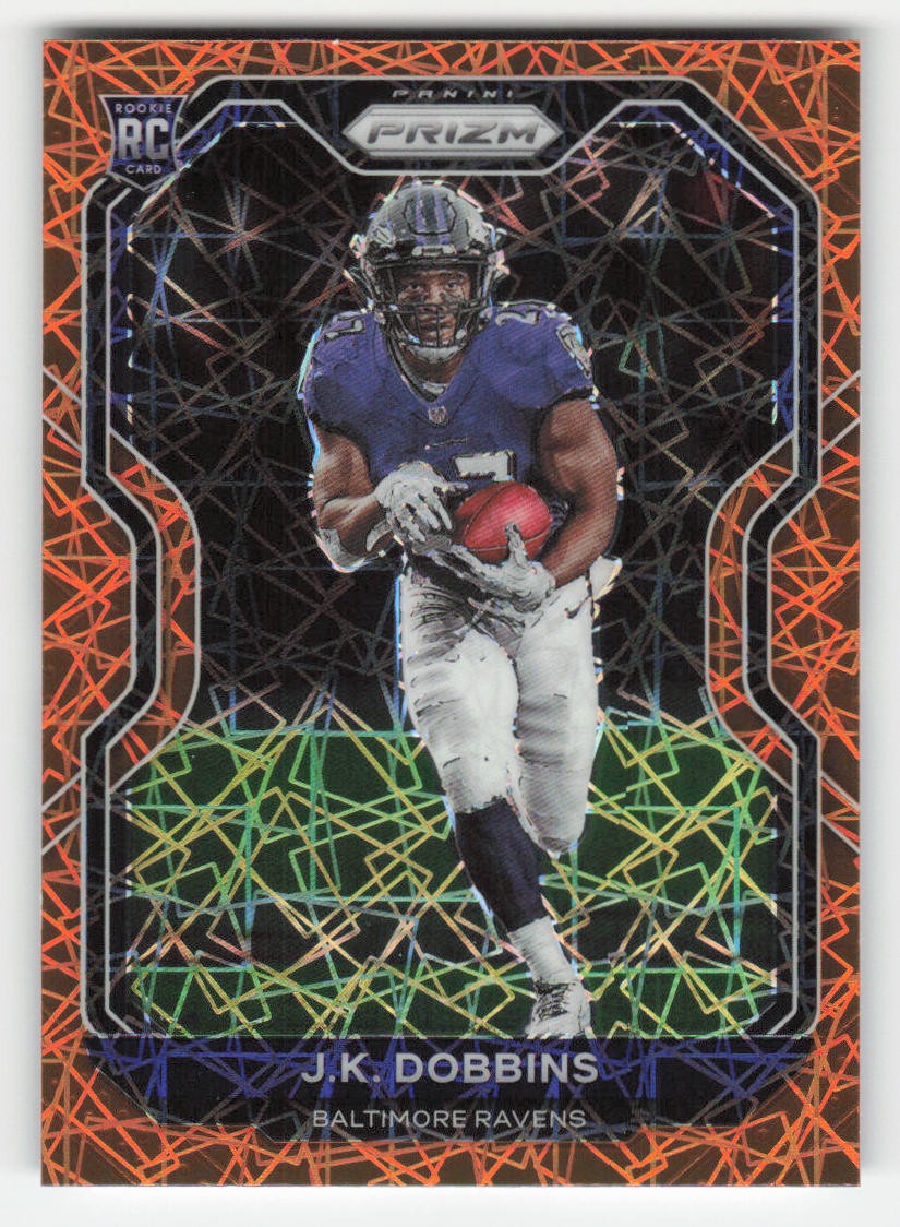 J.K. Dobbins 2020 Panini Prizm Prizm Lazer RC #379