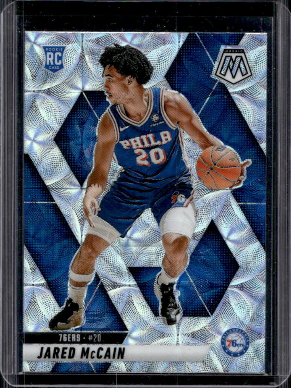 2024-25 Panini Mosaic Jared McCain RC International Mosaic Rookie #228 76ers