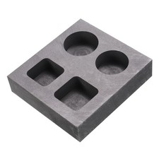 Gold Silver Graphite Ingot Mould Crucible for Casting Metal Four Hole Slot