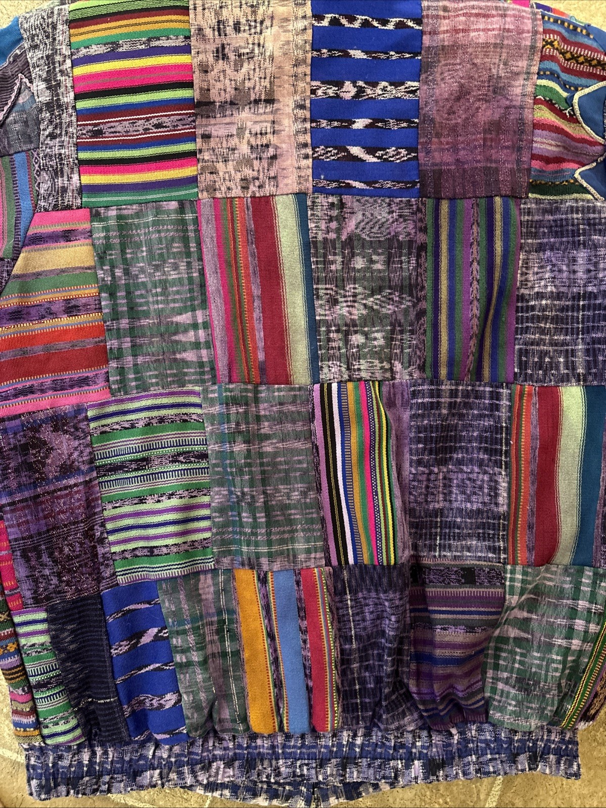 VTG PATCHWORK BOMBER JACKET-Handmade In Guatemala… - image 10