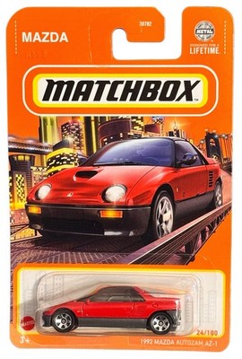 Matchbox 1992 Mazda Autozam AZ-1 Red 24/100 JDM Kei Car Diecast Metal