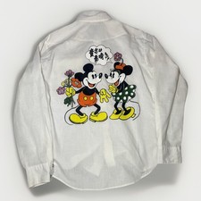 70s Kennington Western Mickey Mouse Disney Shirt Pearl Snap XL
