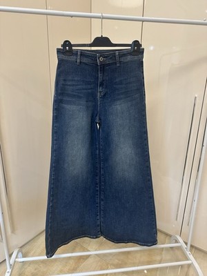 Damen Jeans Hose Gr. 40 Baumwollmischung Dunkelblau Top Zustand