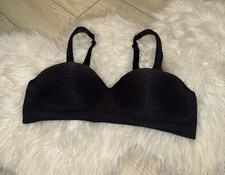 Bali 3463 Comfort Revolution Bra Wire Free Seamless Swirl Print Womens 40C Black