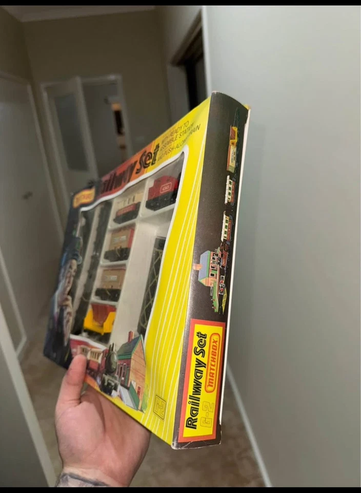 Juego de tren vintage 1979 Matchbox G-2 tren Lesney Push-Along Foto 3 de 4