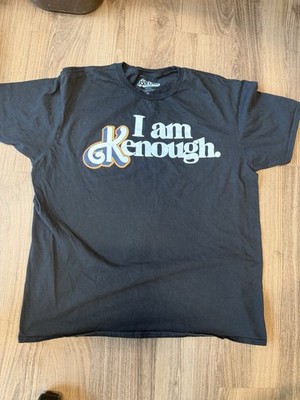 I am Kenough Barbie Movie Black Short Sleeve Cotton T-Shirt Men's XL