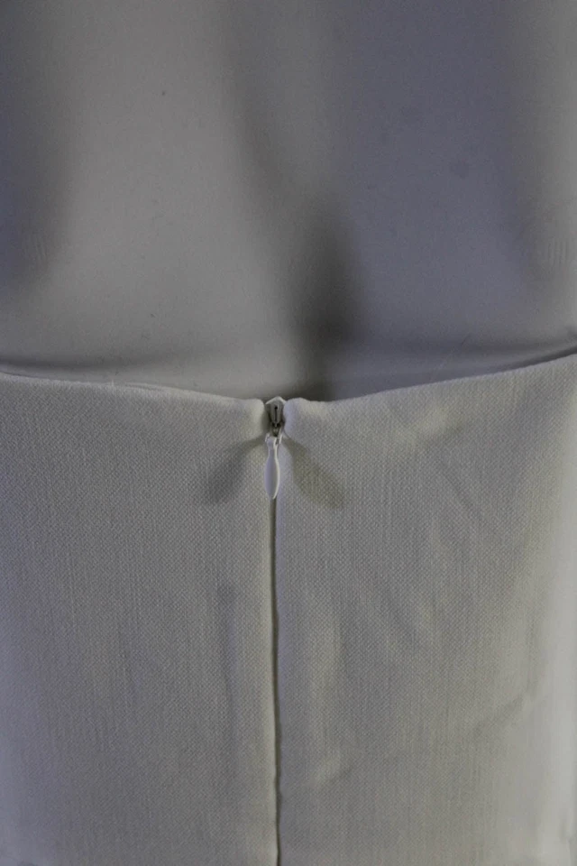 Vestido recto sin mangas blanco de verano French Connection para mujer talla 8 Foto 4 de 4