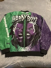 WWE WWF Chalk Line Hardy Boyz Team Xtreme Jeff Matt Wrestling Jacket 2XL Boys