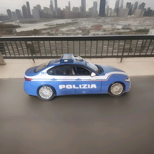 Alfa Romeo Nuova Giulia Polizia Di Stato 1/24 Burago Artigianale - Foto 4 di 7