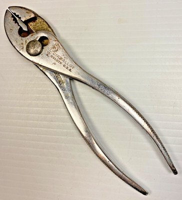 VINTAGE DIAMOND CALK HORSESHOE CO. PH17 DIAMALLOY SLIP JOINT PLIERS DULUTH USA