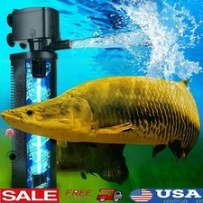 600GPH UV Aquarium Filter Submersible Pump Freshwater Saltwater Algae Control US