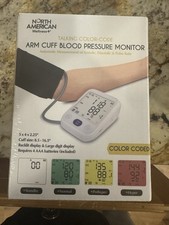 North American Wellness Talking Color Coded Cuff Blood Pressure Monitor Digital