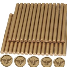 Wax Seal Sticks Antique Gold, 30pcs Glue Gun Wax Sealing Sticks for Wax Seal ...
