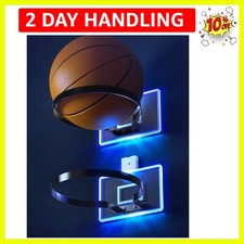 Boy Room Decor, 2 Pack Ball Holder Wall Mount for Football, Soccer, Volleybal...