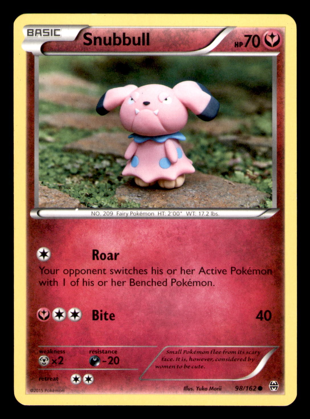 Snubbull 98/162 C LP BREAKthrough 2015 Pokemon