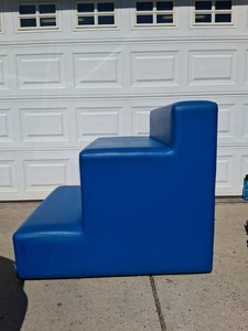Vinyl steps wooden interior frame