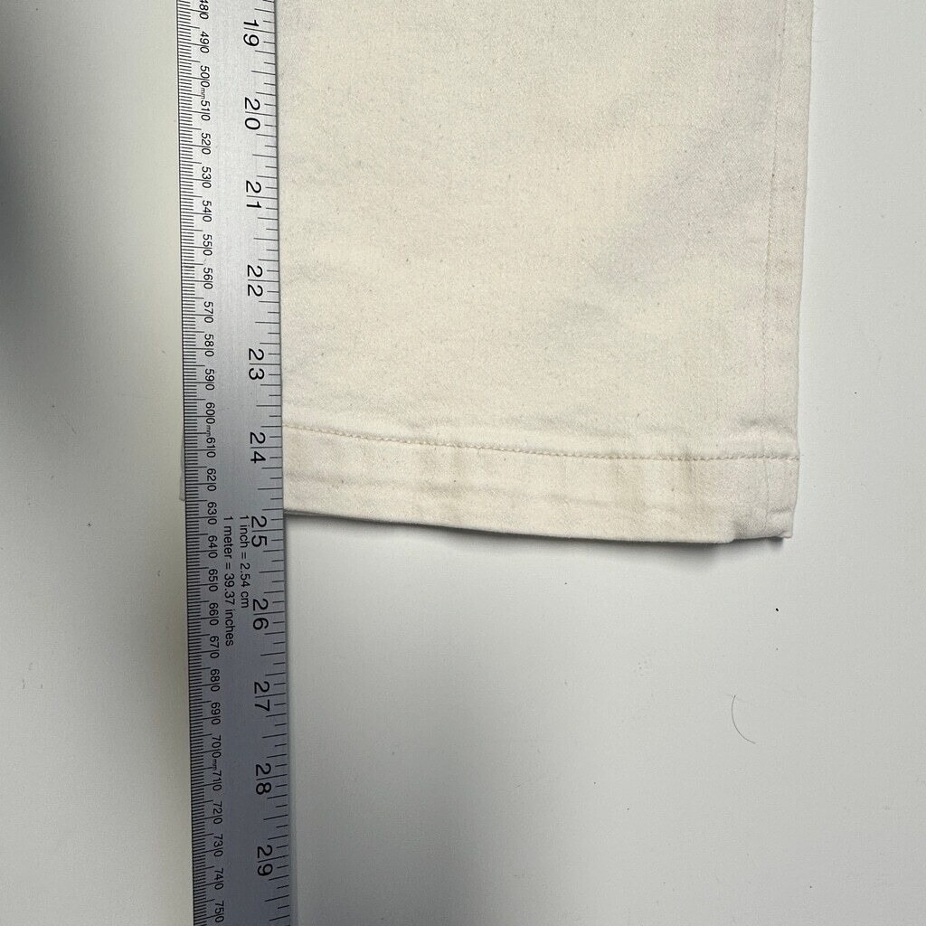 Madewell Cali Demi-Boot Jeans Off-White Cream High-Rise Cropped Flare Petite 24 thumbnail 6