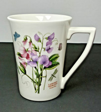 Portmeirion Botanic Garden Lathyrus Odoratus Flared Tankard Mandarin Mug England