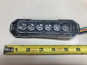 STL Amber/ White 6 LED flush mount  Strobe New  free shipping