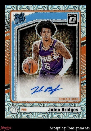 2024-25 Donruss Optic Choice #328 Jalen Bridges RC RATED ROOKIE AUTO Suns