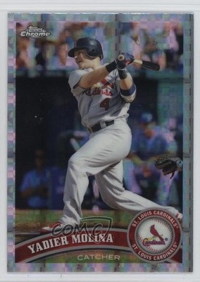 2011 Topps Chrome Retail X-Fractor Yadier Molina #32 1u95