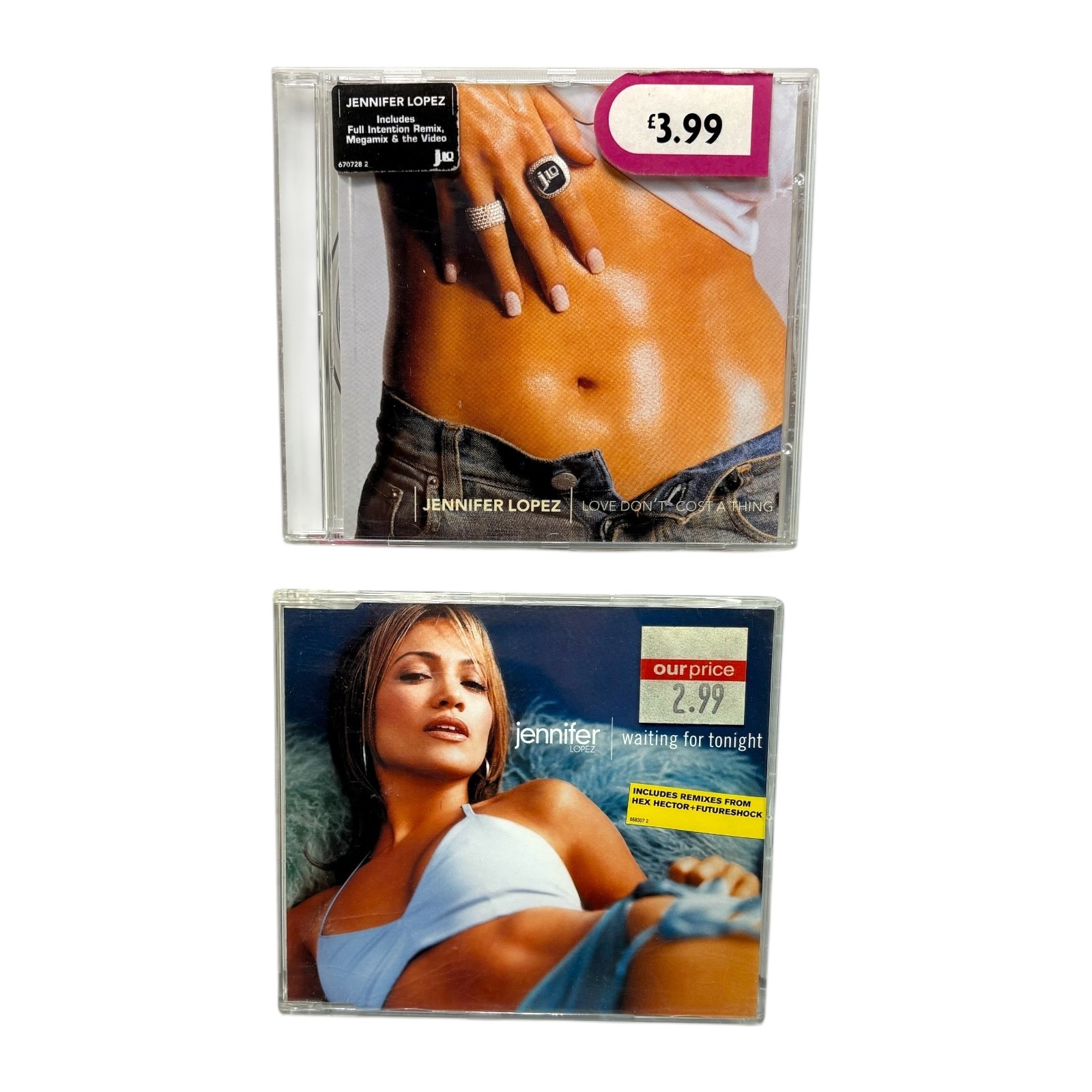 Jennifer Lopez CD Single Bundle Love Don’t Cost A Thing & Waiting For Tonight