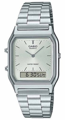 Casio Casio Collection Vintage Silber Unisex Armbanduhr AQ-230A-7AMQYES