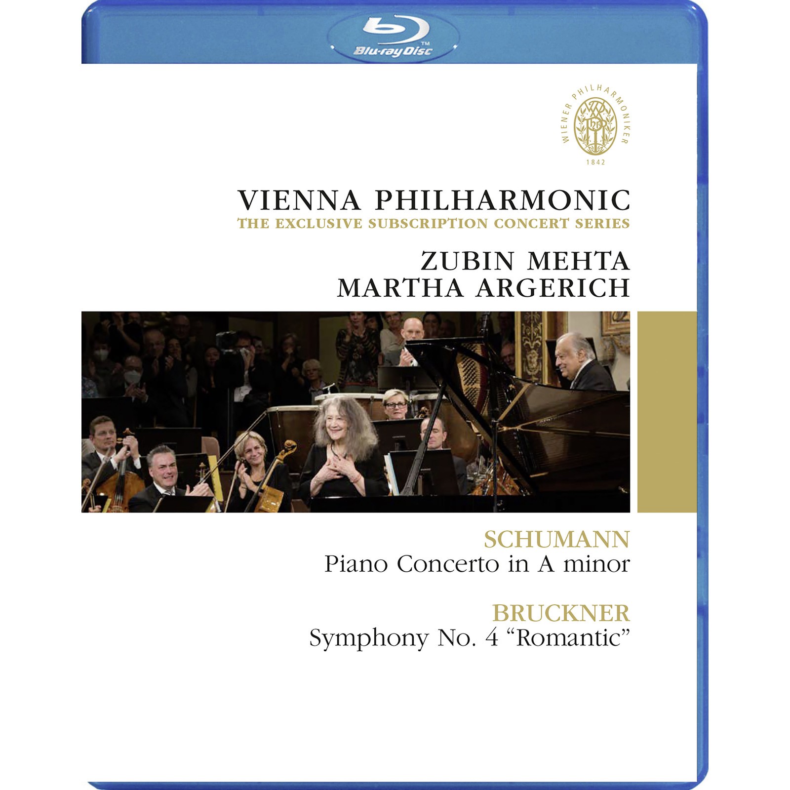 Mehta/Argerich/Wiener Phil Mehta/Argerich - Sub Concert Blu-Ray 764604 NEW