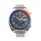 VINTAGE GENTS SEIKO POGUE 6139-6005 AUTOMATIC CHRONOGRAPH WRISTWATCH STAINLESS