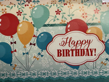"Happy Birthday" - Party Balloons - approx 5" X 7"