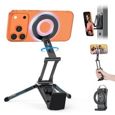 TP02 360 Rotating for MagSafe Tripod, Adjustable Aluminum Magnetic 1-Black