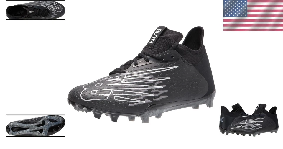 Men's BurnX3 Lacrosse Cleats - Size 4.5, Superior Traction for Peak Performance — 第 2/4 张图片