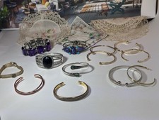 13 Bracelets, Lot Of 13 Bracelets, Costume Jewelry, Unmarked