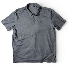 Travis Mathew Golf Polo Shirt Mens Size XXL Gray Performance