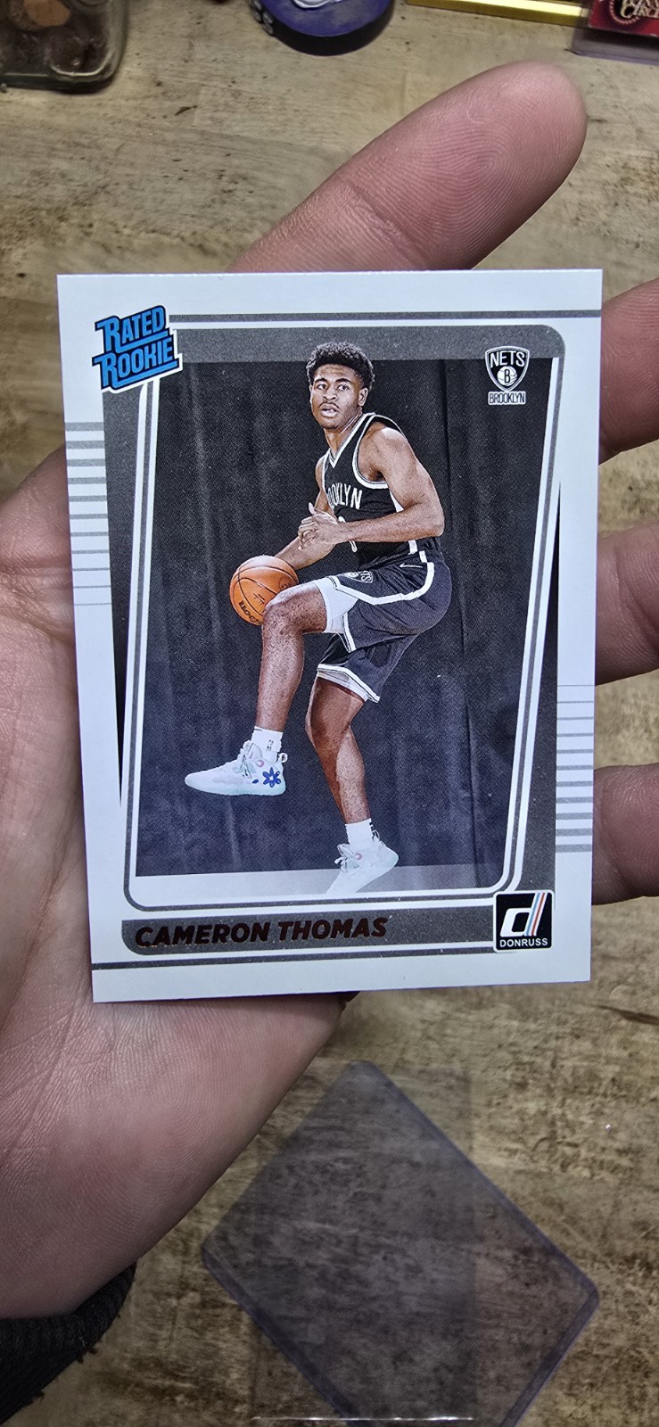 2021-22 Donruss Cameron Thomas Press Proof Purple Rookie /199 RC #203