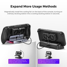 45mm Magnetic Cooling Fan for Steam Deck for ROG Ally X for Legion Go Dual Fans