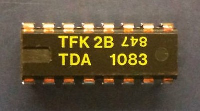 TFK TDA1083-A2B DIP One Chip AM/FM Radio with Audio Power @zx
