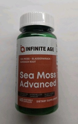 Infinite Age Sea Moss Advanced High-Potency Vegan Superfood with Bladderwrack