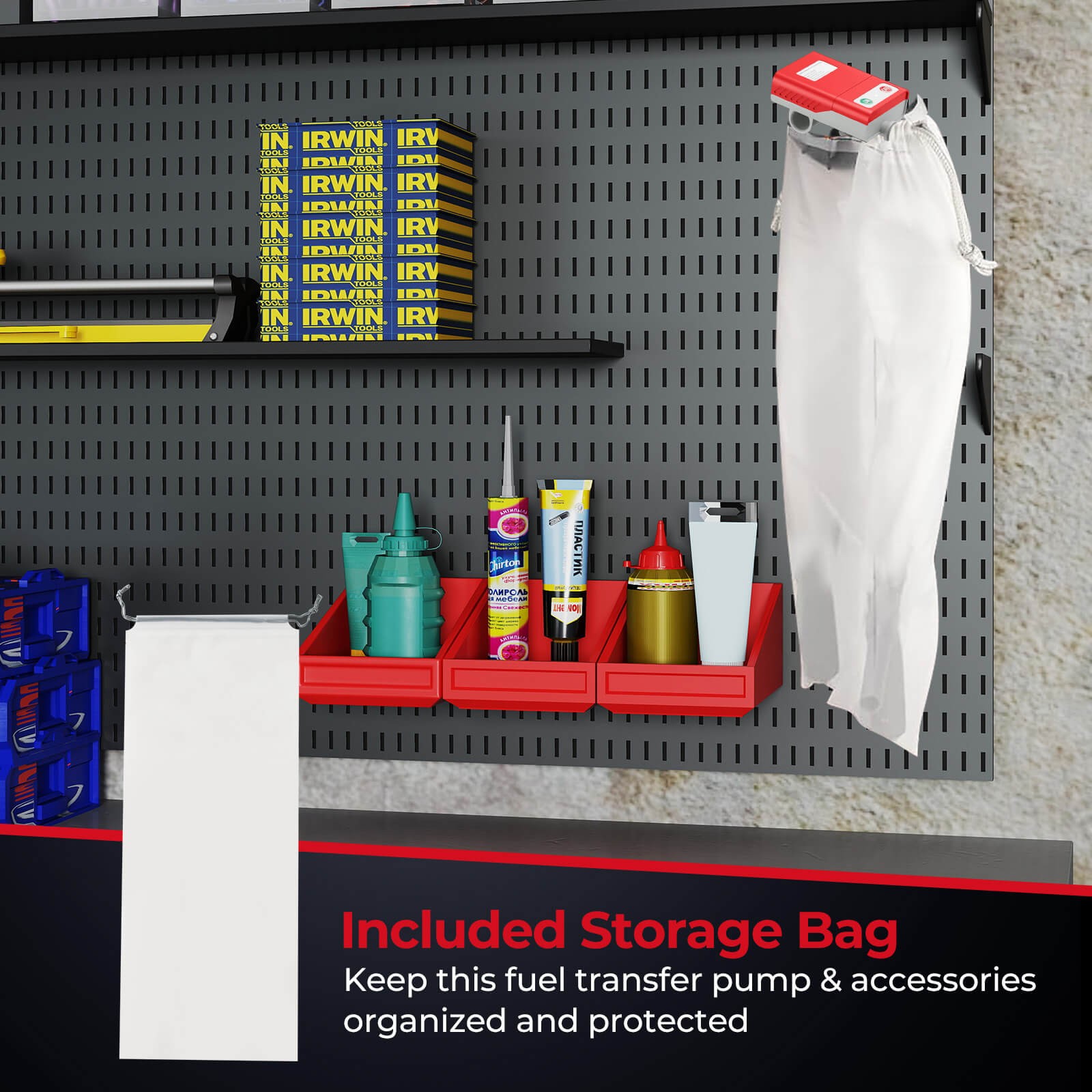 Fuel Transfer Pump w/Hand Trigger Nozzle for Flow Control & Stop Extra Long Hose