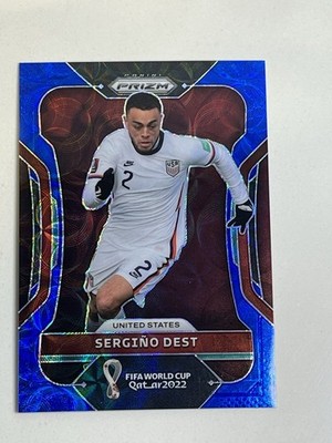 SERGINO DEST 2022-23 PRIZM FIFA WORLD CUP Qatar  22 BLUE CHOICE #206 USA 051/135