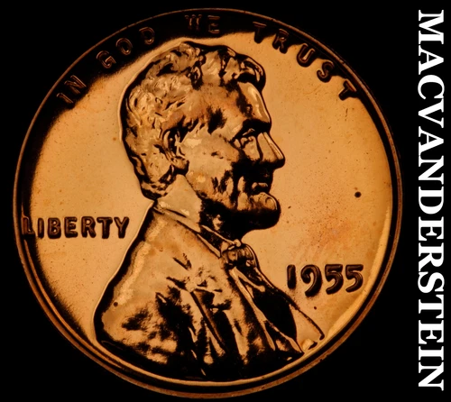 1955 Lincoln Wheat Cent- Choice Gem Proof Luster No Reserve #J2009